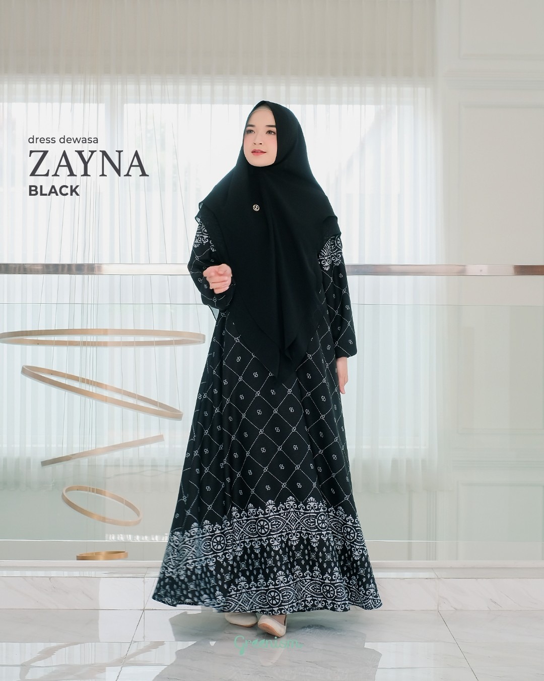 GREENISM - ZAYNA DRESS DEWASA