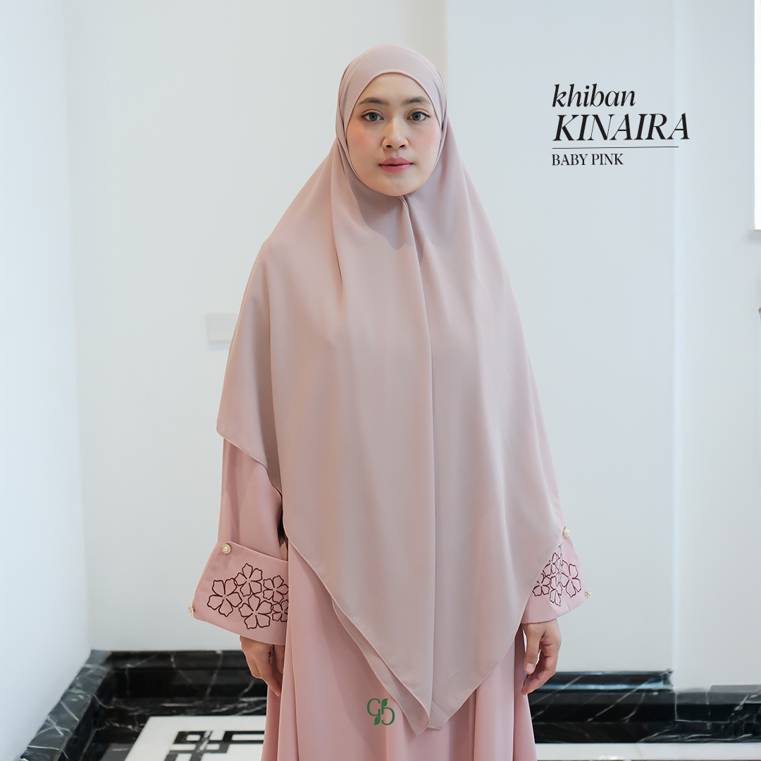 GREENISM - KINAIRA KHIBAN I KHIMAR WANITA MUSLIMAH PREMIUM HIJAB SYAR'I INSTAN PANJANG