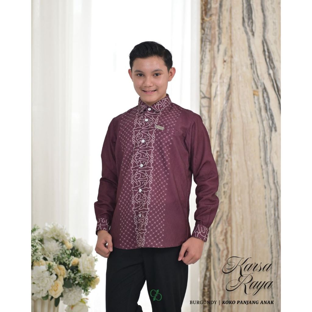 GREENISM - Karsa Raya Koko Anak Lengan Panjang | All Color | Ready Stock | Lebaran 2026 Model Gamis Terbaru | Baju Atasan Terbaru