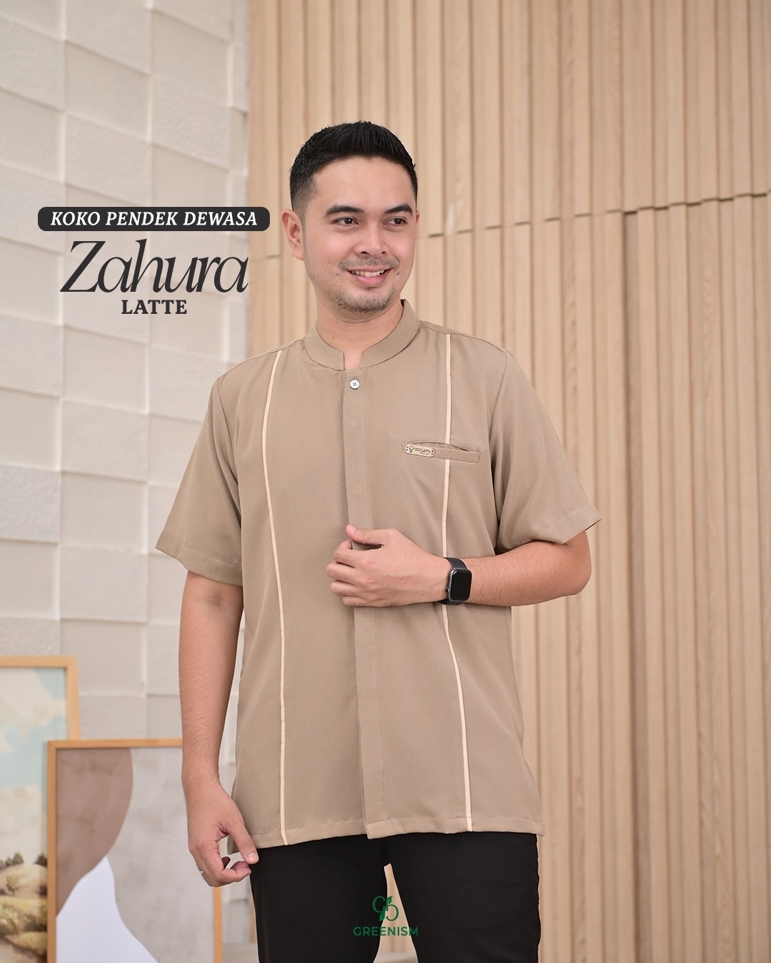 GREENISM - ZAHURA KOKO DEWASA PENDEK I READY STOCK