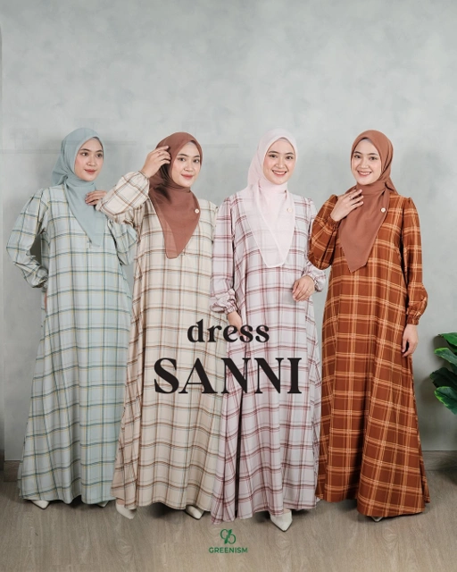 Image of GREENISM - Sanni Dress Syakila | Busui friendly Gamis Daily