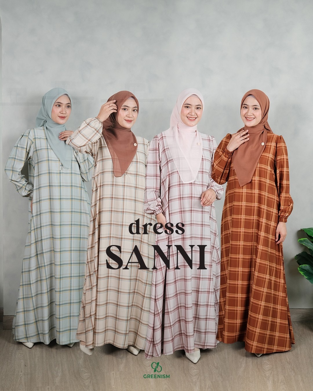 GREENISM - Sanni Dress Syakila | Busui friendly Gamis Daily