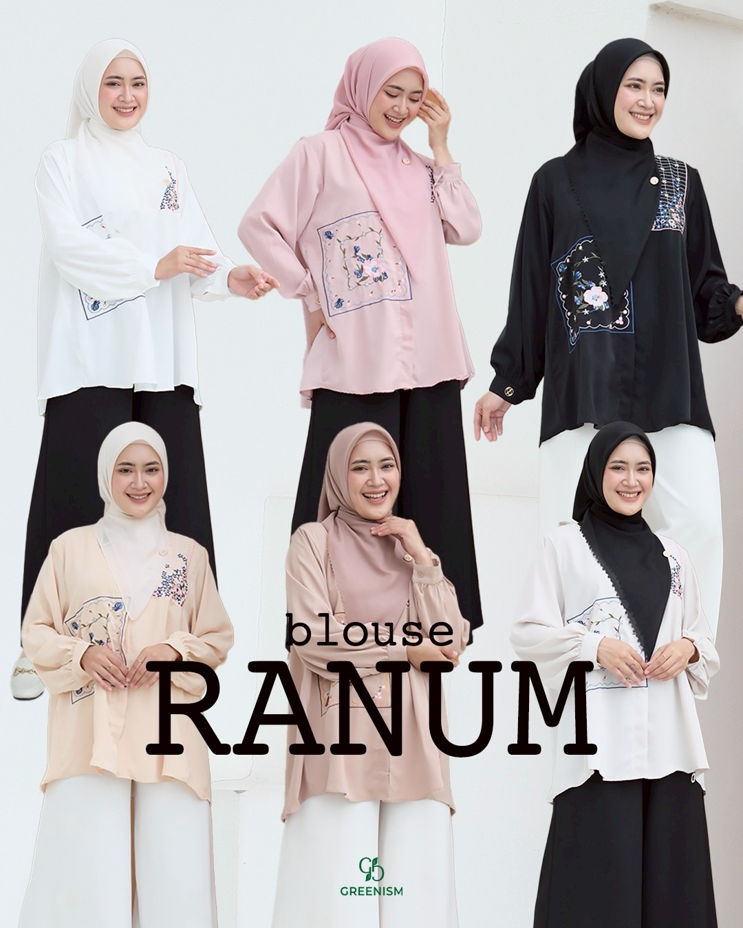 GREENISM - RANUM BLOUSE I READY STOCK