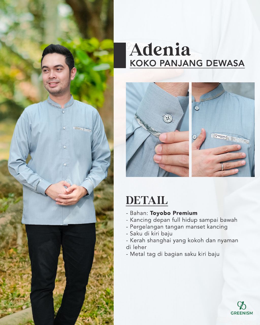 GREENISM - ADENIA KOKO DEWASA PANJANG I READY STOCK