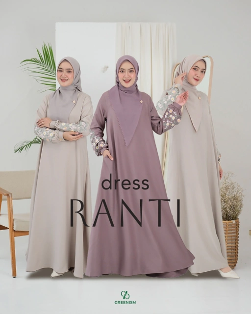 Image of GREENISM - Ranti Dress Syakila  | Busui friendly Gamis Daily