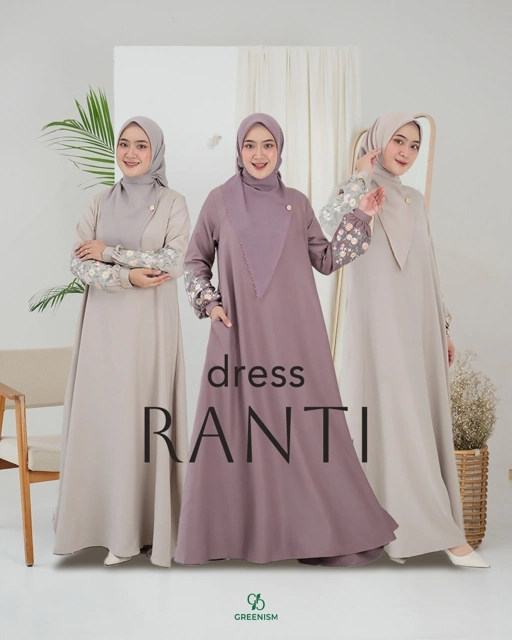 Image of GREENISM - Ranti Dress Syakila  | Busui friendly Gamis Daily