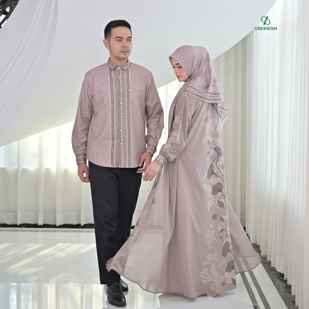 Greenism | Ready Stock | Senada Selaras Koko Dewasa Lengan Panjang | Sarimbit Terbaru Lebaran 2027 | All Color