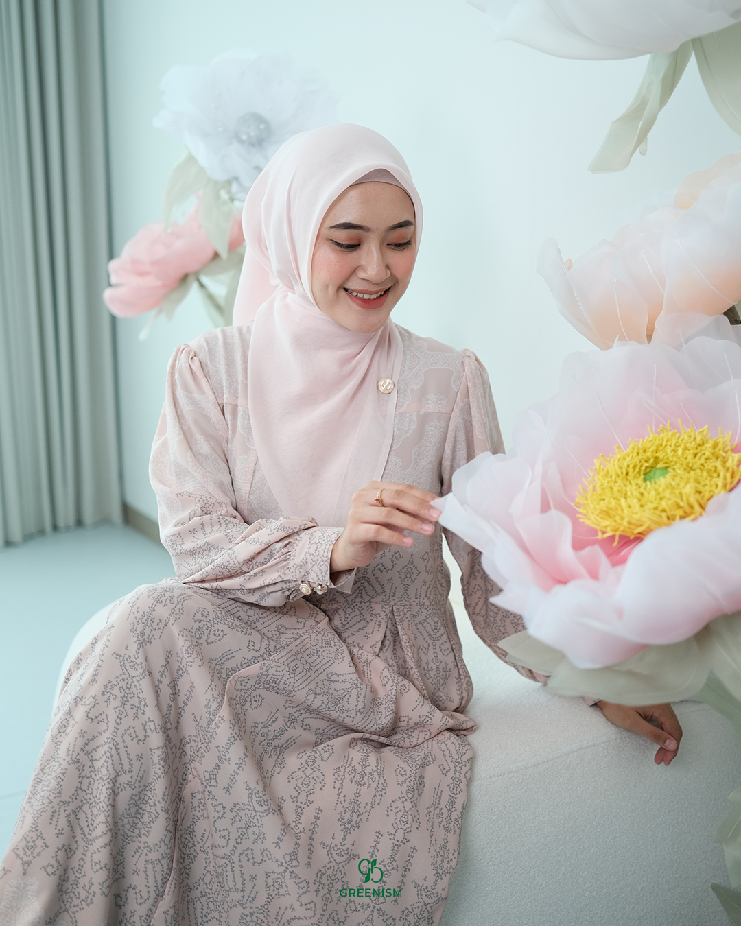 GREENISM - Tania Dress Lionel Richie | Busui friendly Gamis Daily