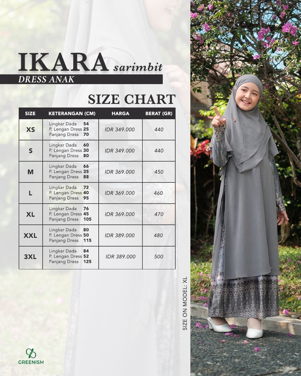 GREENISM - IKARA DRESS ANAK I READY STOCK
