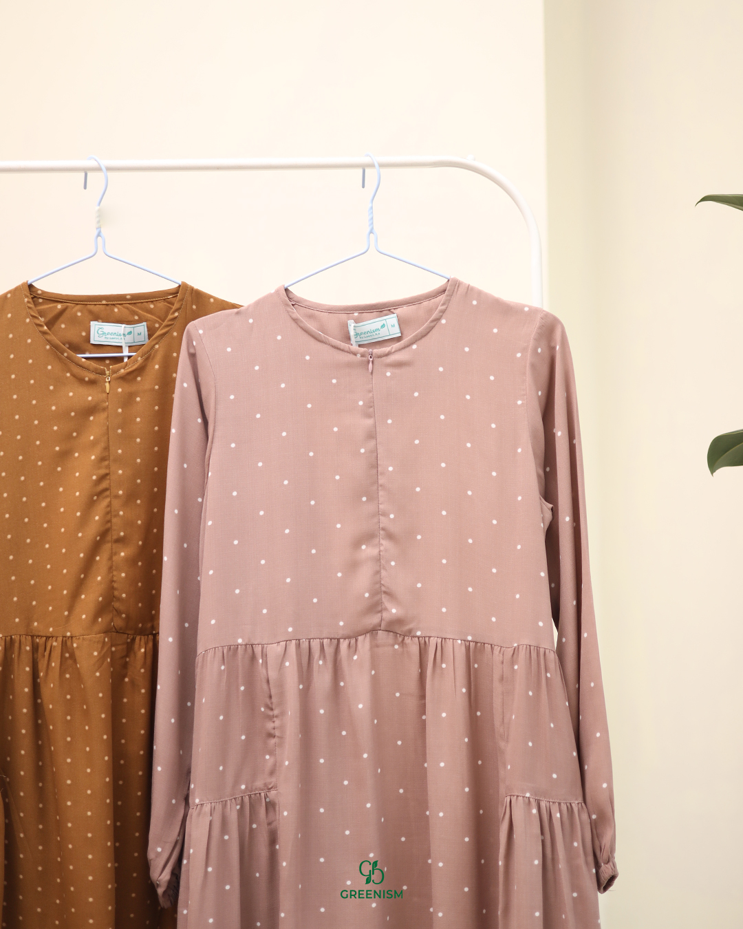 GREENISM - Atsilah Dress Woolpeach | Busui friendly Gamis Daily