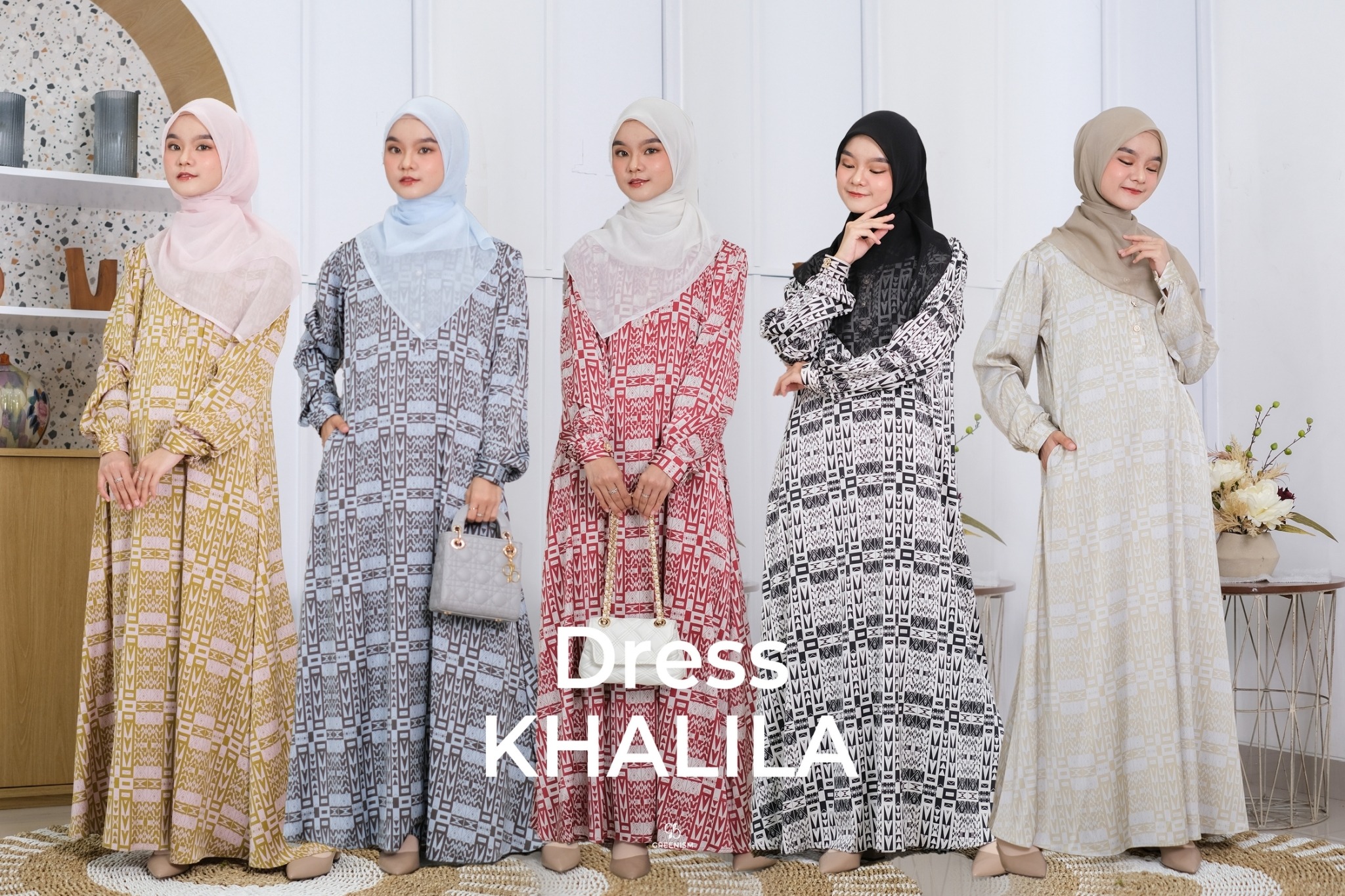 GREENISM - KHALILA DRESS | ARMANI SILK