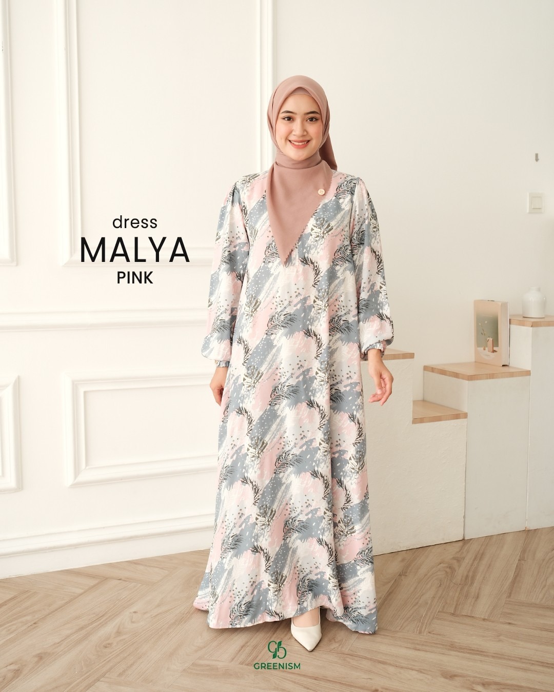 GREENISM - MALYA DRESS RAYON PRINT