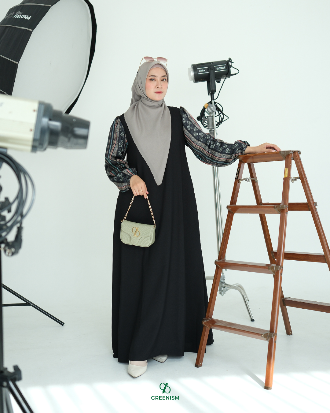 GREENISM - Timira Dress Satin Silk | Busui friendly Gamis Daily