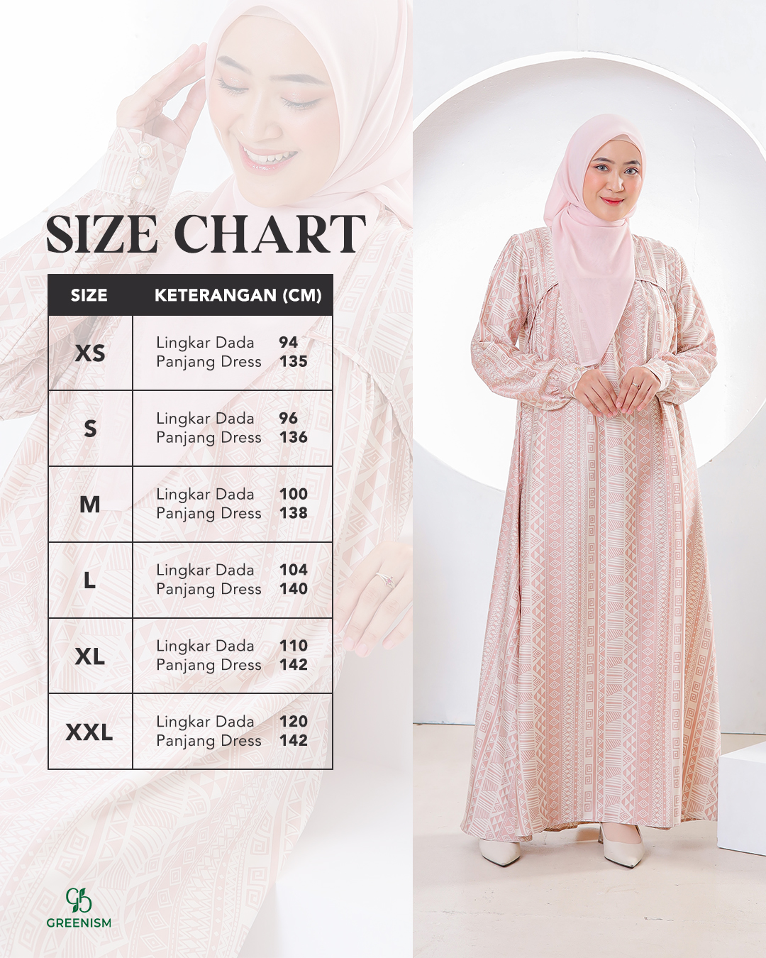 GREENISM - Azura Dress Satin Silk | Gamis Daily