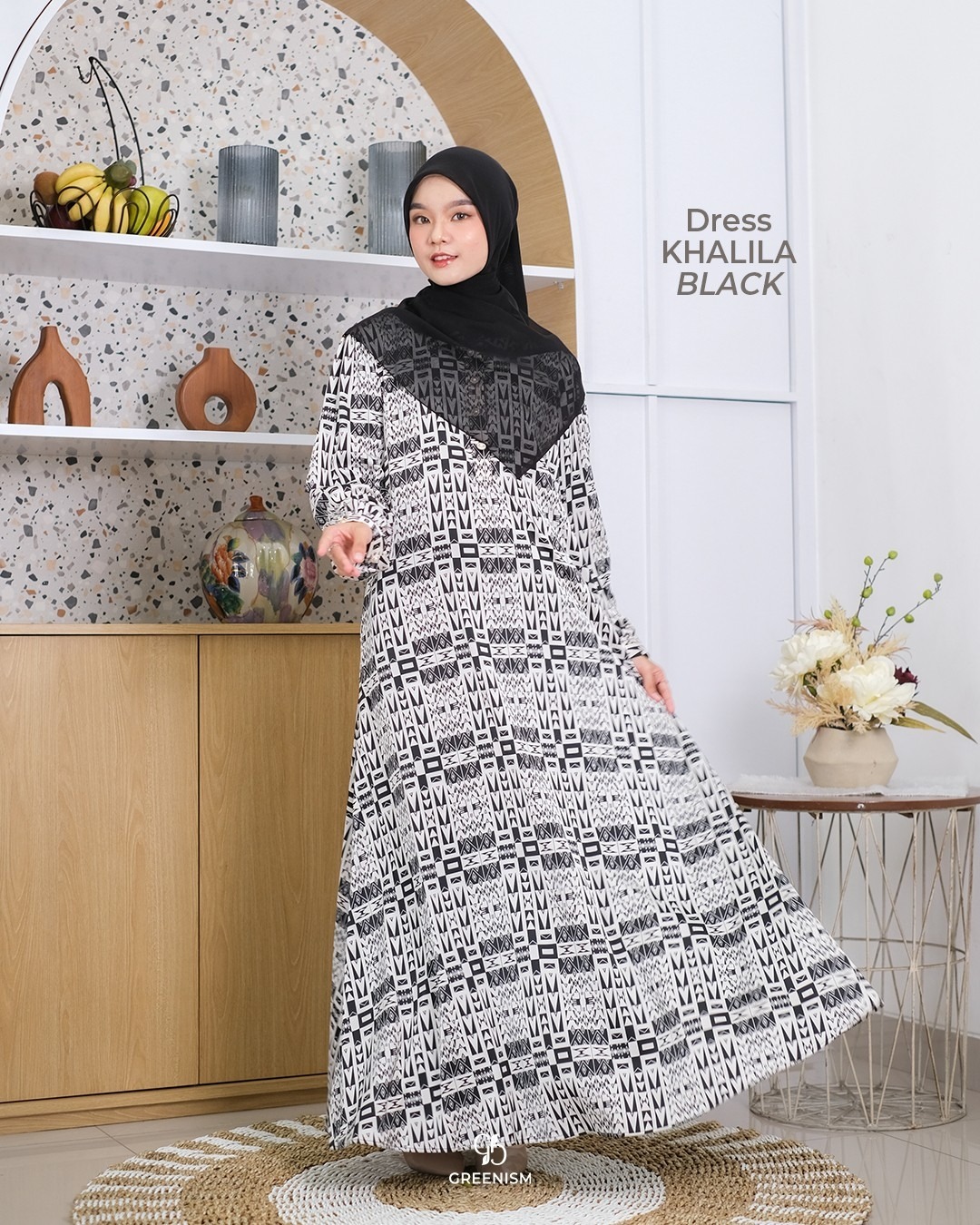 GREENISM - KHALILA DRESS | ARMANI SILK