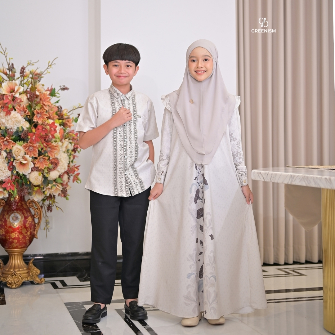 Greenism | Ready Stock | Senada Selaras Dress Anak | All Color | Sarimbit Terbaru Lebaran 2027