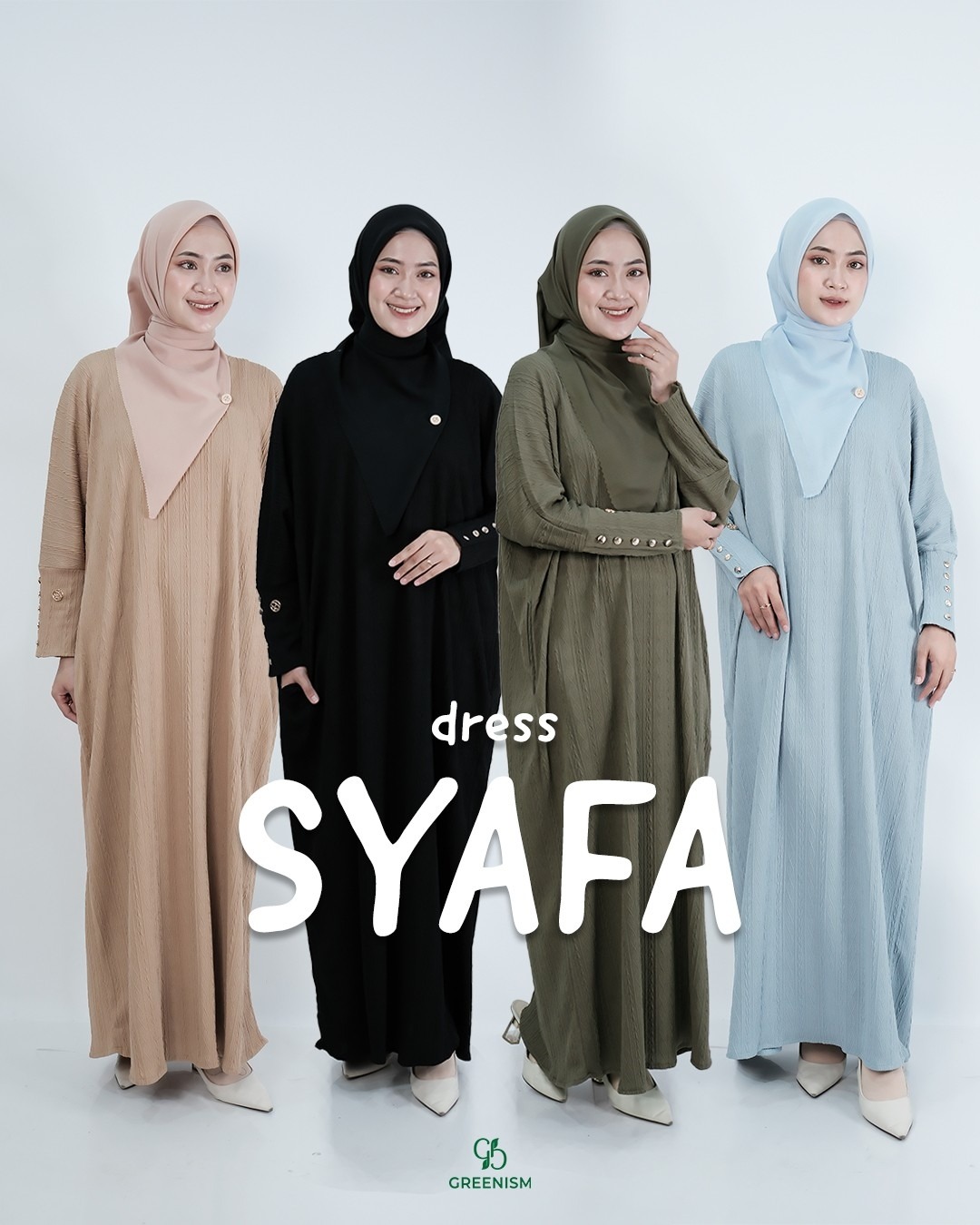 GREENISM - SYAFA DRESS | READY STOCK