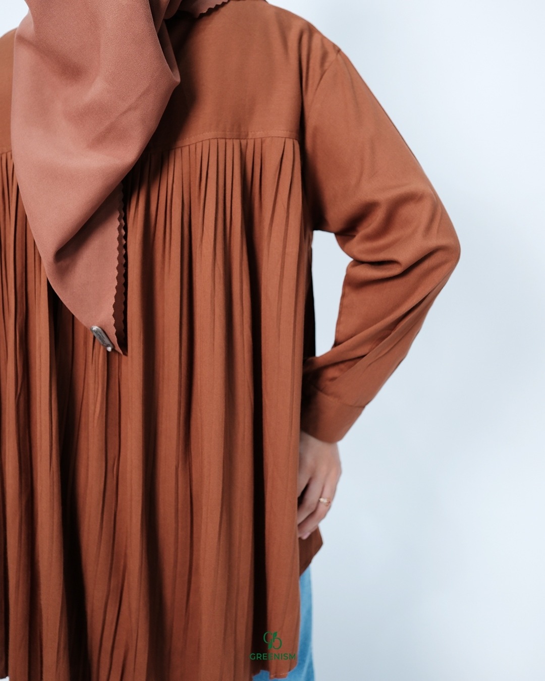 GREENISM - AIZA SHIRT KATUN RAYON