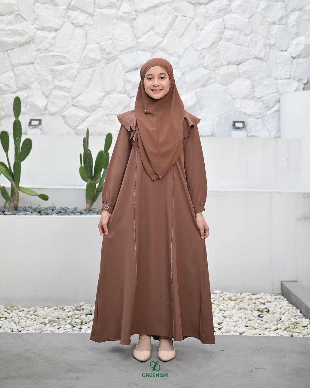 GREENISM - ZAHURA DRESS ANAK I READY STOCK