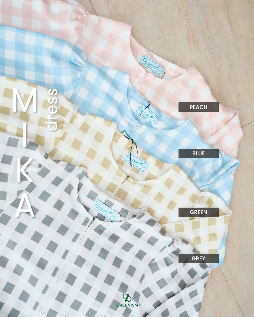 GREENISM - Mika Dress  | Busui friendly Gamis Daily