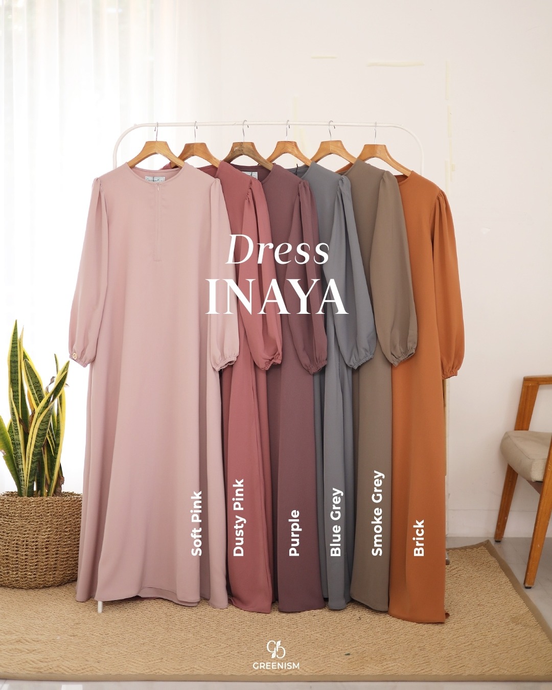 GREENISM - INAYA DRESS TWILL