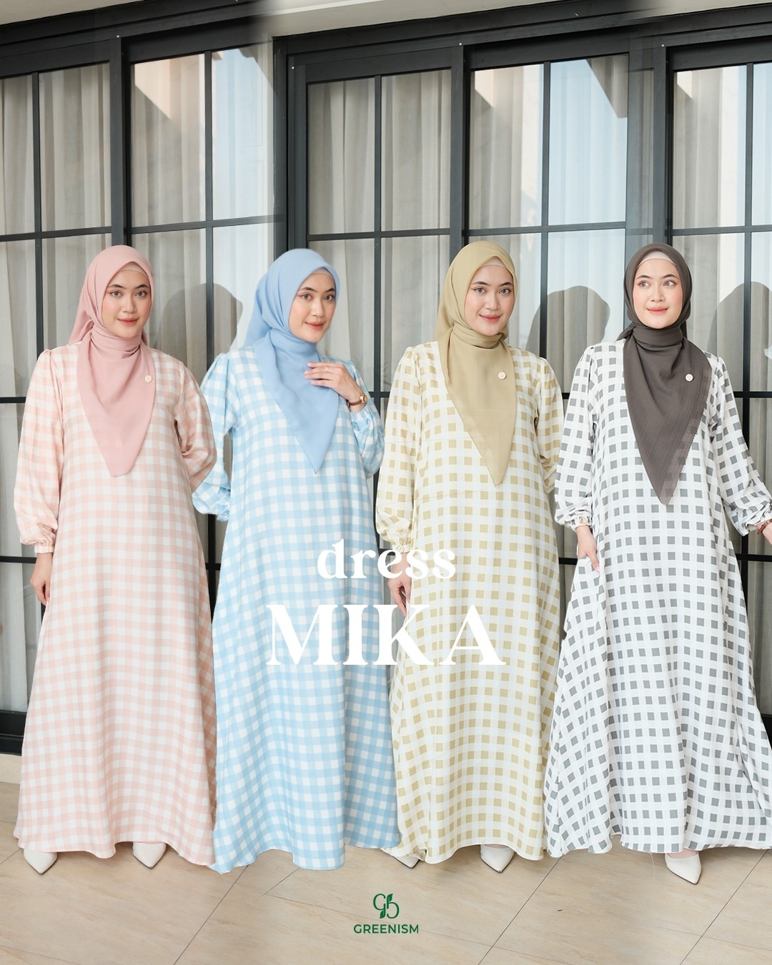 GREENISM - Mika Dress  | Busui friendly Gamis Daily