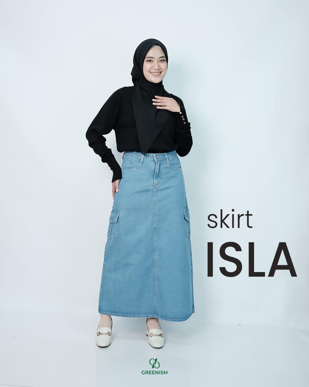 GREENISM - ISLA SKIRT JEANS