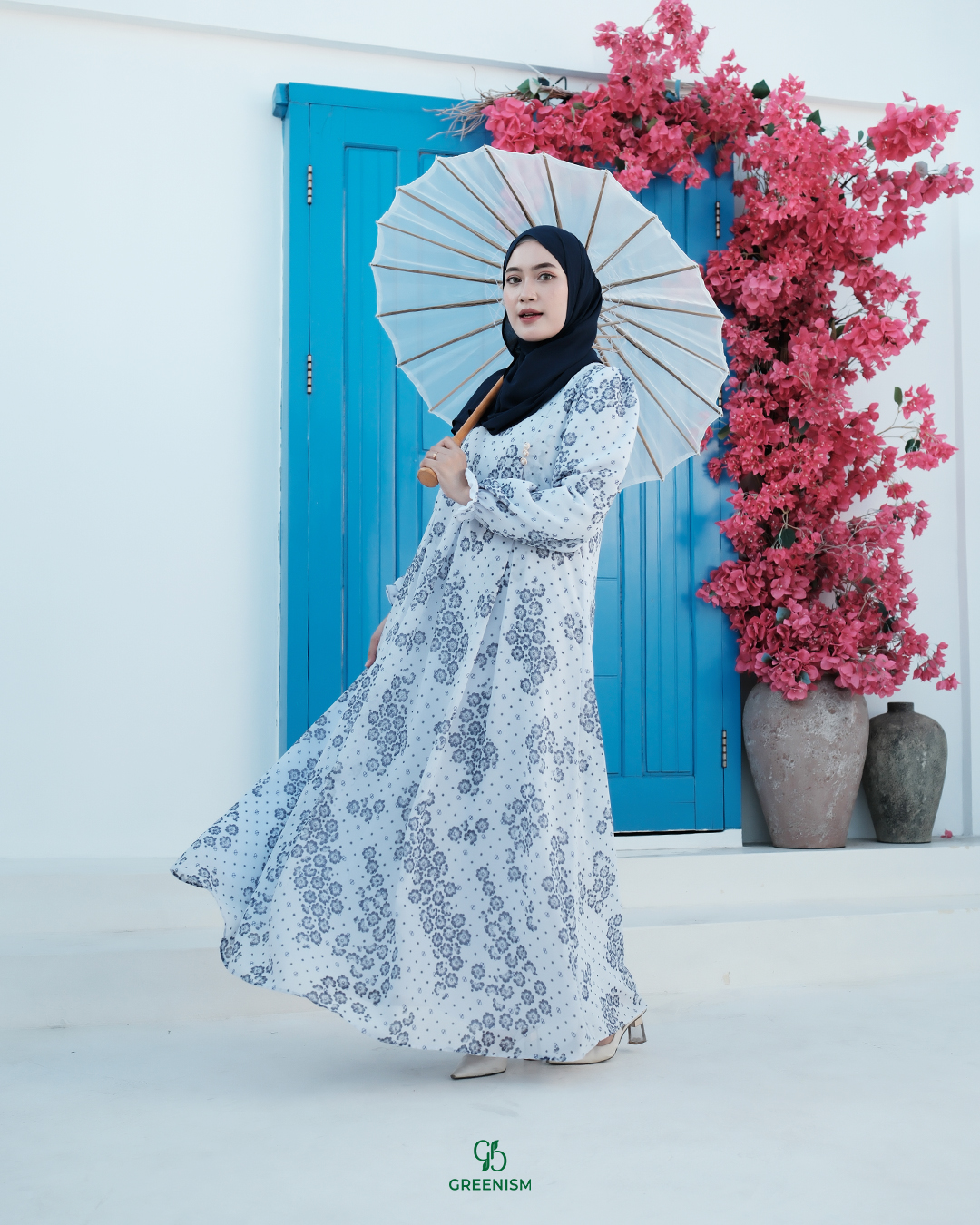 GREENISM - Keeva Dress Ceruty | Busui friendly Gamis Daily