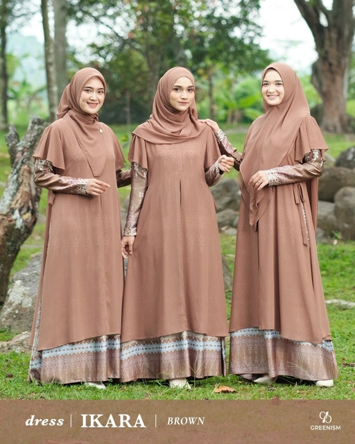 Image of GREENISM - Ikara Dress  | Busui friendly Gamis Daily