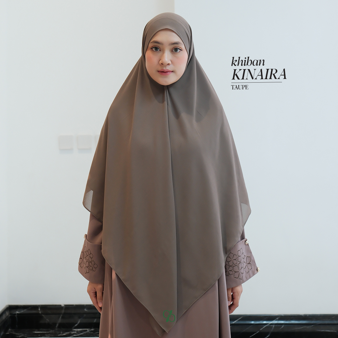 GREENISM - KINAIRA KHIBAN I KHIMAR WANITA MUSLIMAH PREMIUM HIJAB SYAR'I INSTAN PANJANG