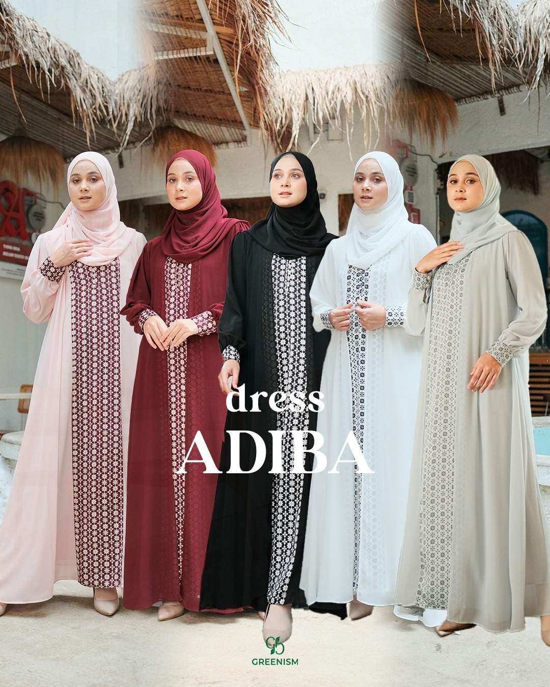 GREENISM - ADIBA DRESS I READY STOCK
