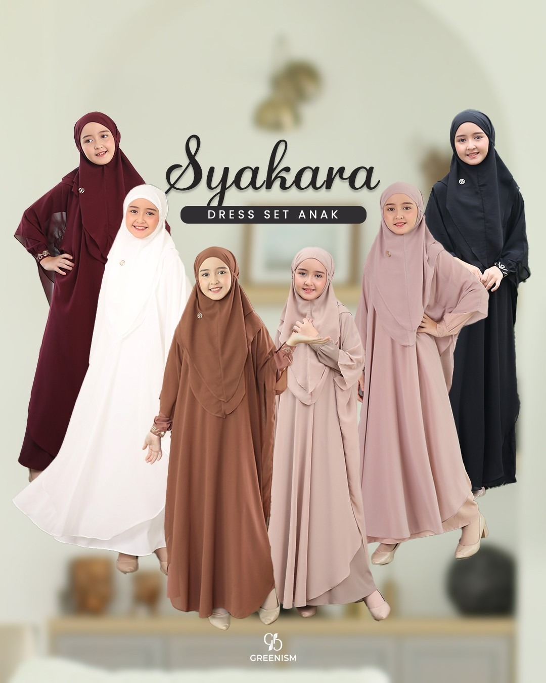 GREENISM - SYAKARA DRESS ANAK I READY STOCK