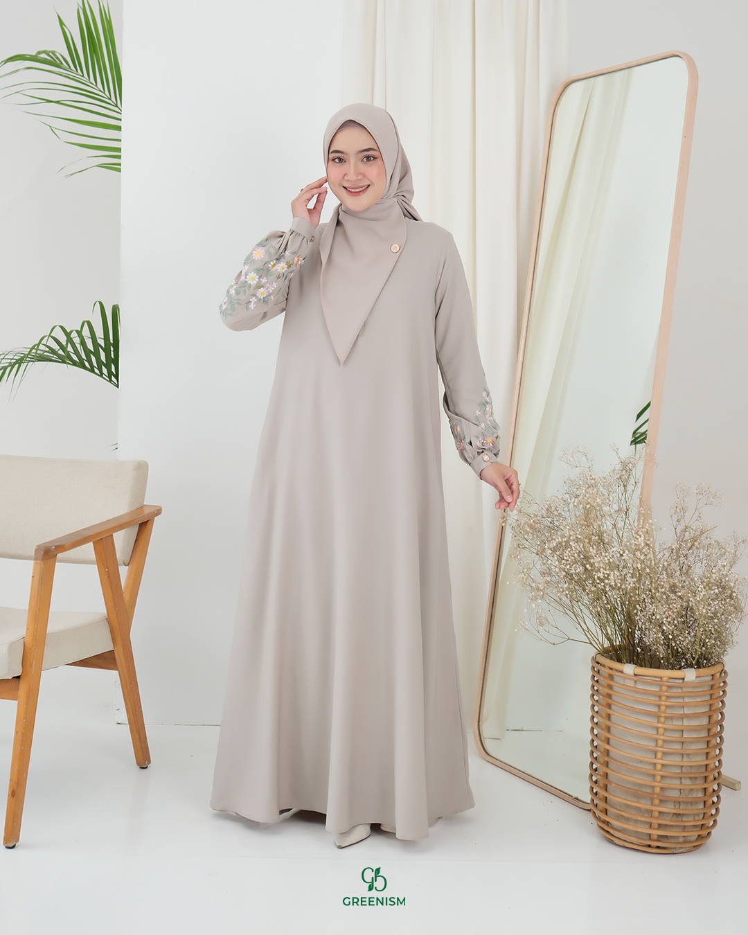 GREENISM - Ranti Dress Syakila  | Busui friendly Gamis Daily