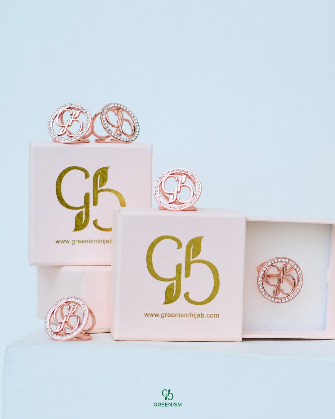 GREENISM - Ring Brooch Aksesoris
