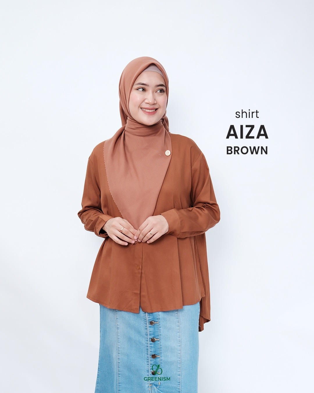 GREENISM - AIZA SHIRT KATUN RAYON
