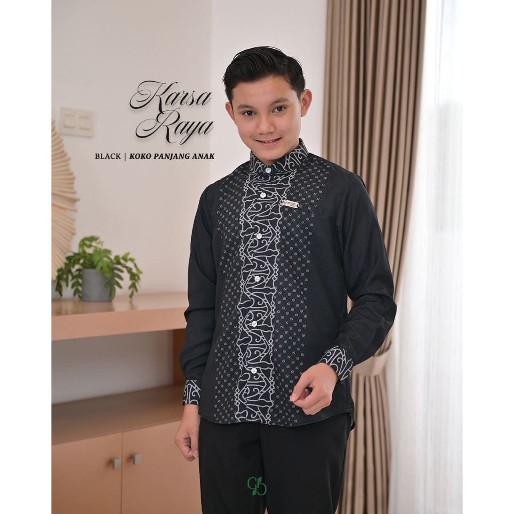 GREENISM - Karsa Raya Koko Anak Lengan Panjang | All Color | Ready Stock | Lebaran 2026 Model Gamis Terbaru | Baju Atasan Terbaru