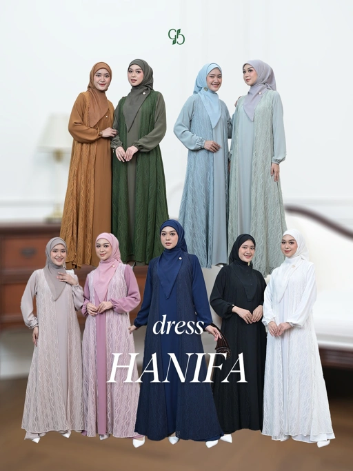 Image of GREENISM - Hanifa Dress | Baju Atasan Wanita Terbaru 2026