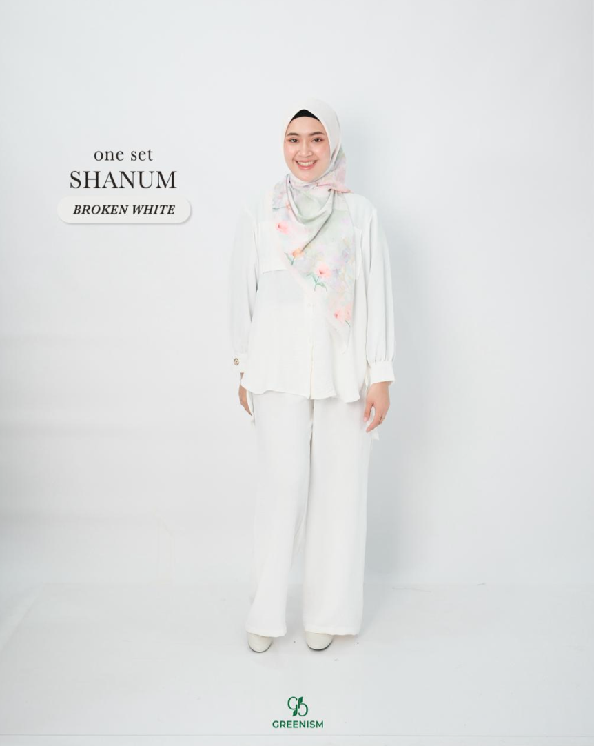 GREENISM - Shanum Oneset | Baju Atasan Wanita Terbaru 2026