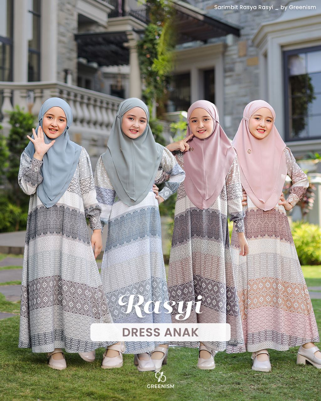 GREENISM - RASYI DRESS ANAK I READY STOCK