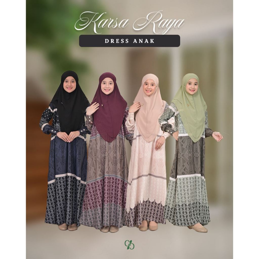 GREENISM - Karsa Raya Dress Anak | All Color | Ready Stock | Gamis Lebaran 2026 Model Gamis Terbaru | Baju Atasan Wanita Terbaru | Karsa Raya Sarimbit 2026 By Greenism Modest Fashion