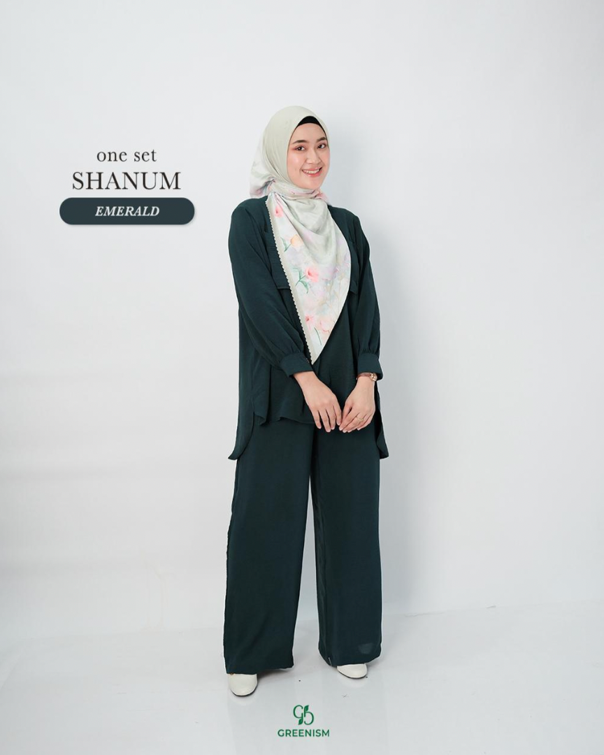 GREENISM - Shanum Oneset | Baju Atasan Wanita Terbaru 2026