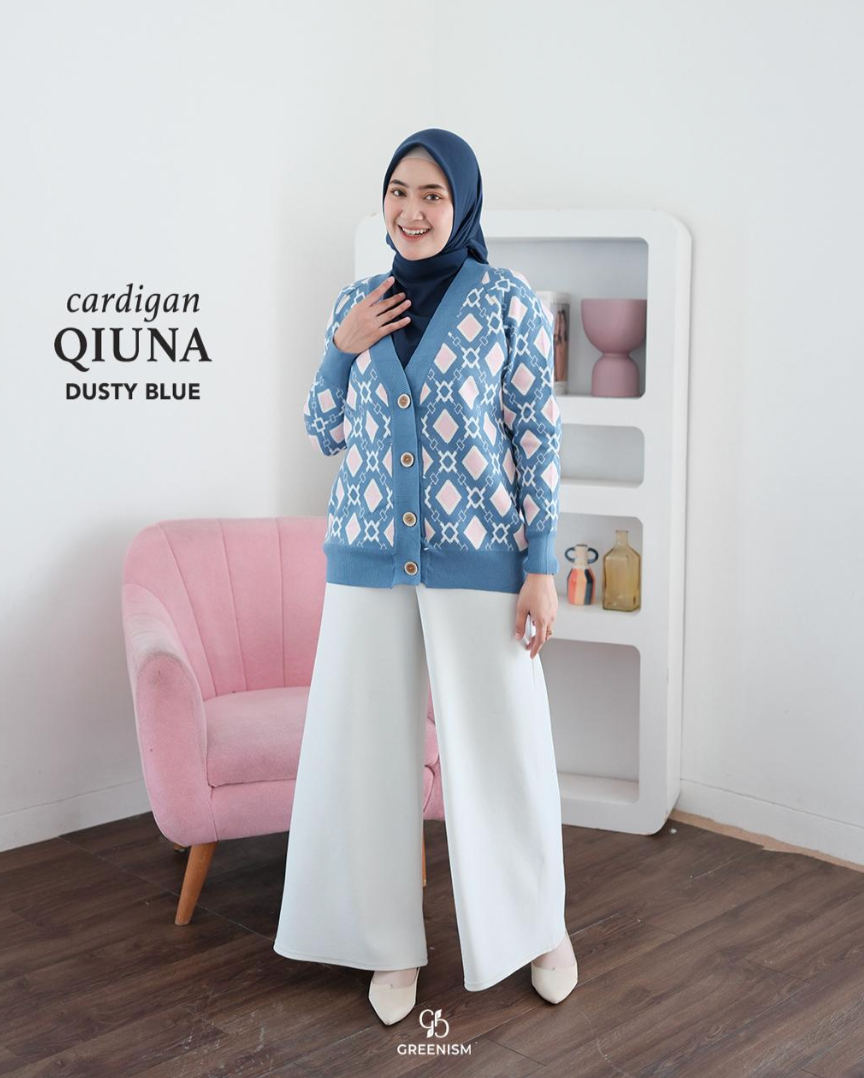 GREENISM - Qiuna Cardigan | Baju Atasan Wanita Terbaru 2026