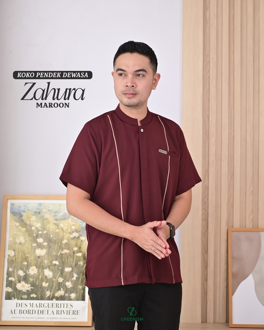 GREENISM - ZAHURA KOKO DEWASA PENDEK I READY STOCK