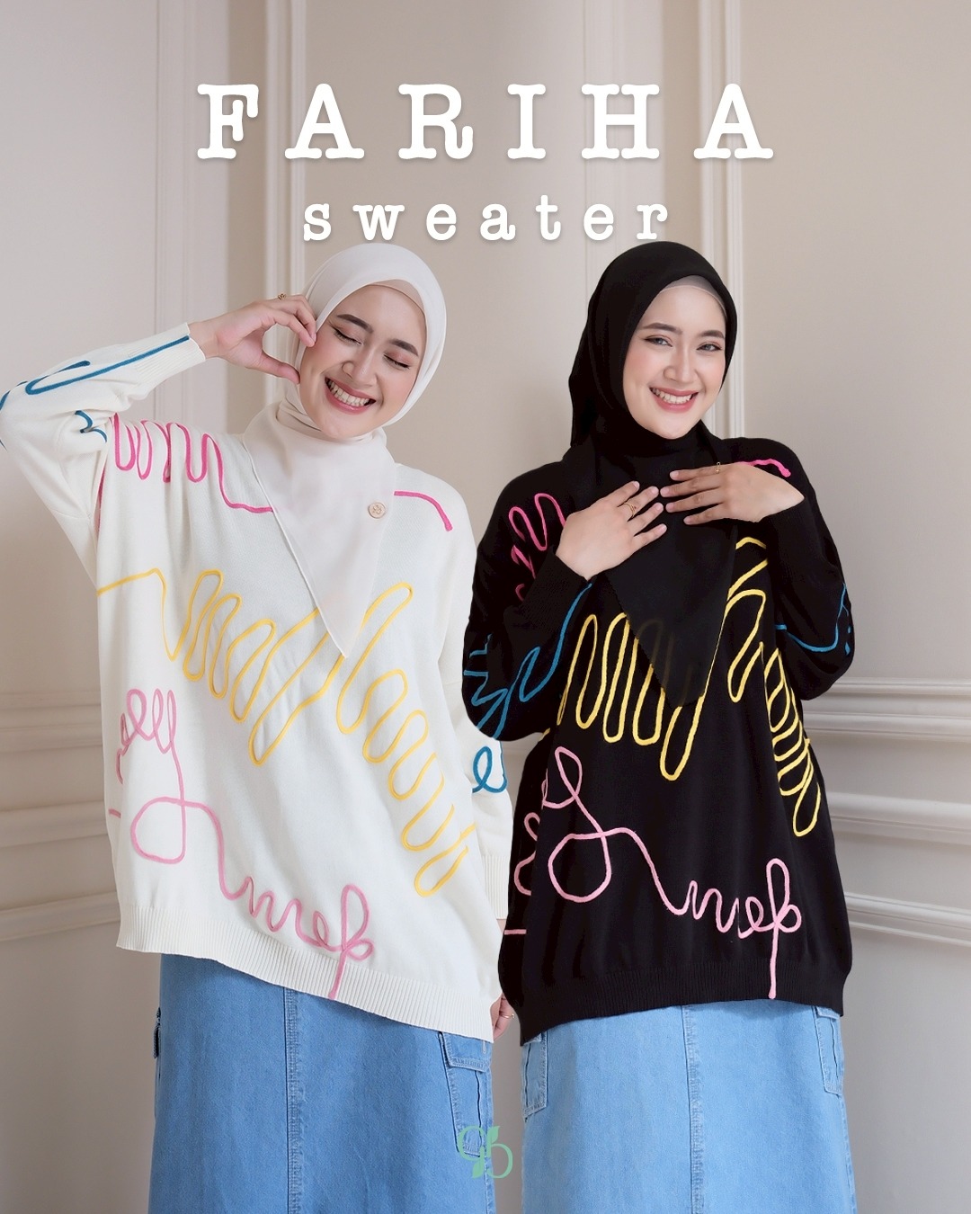 GREENISM - FARIHA SWEATER I READY STOCK
