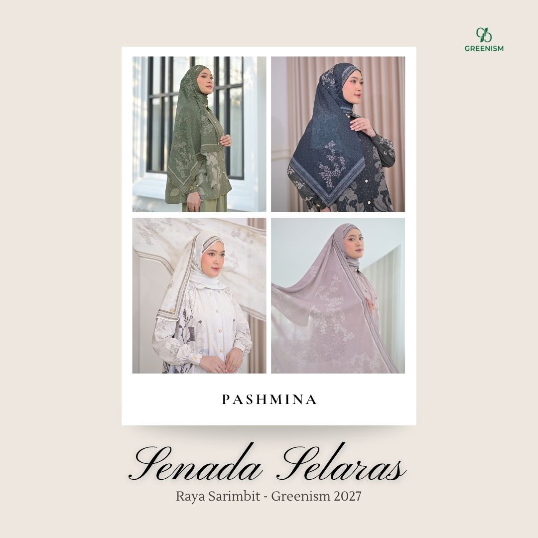 GREENISM | Ready Stock | Senada Selaras Pashmina | All Color | Sarimbit Terbaru Lebaran 2027