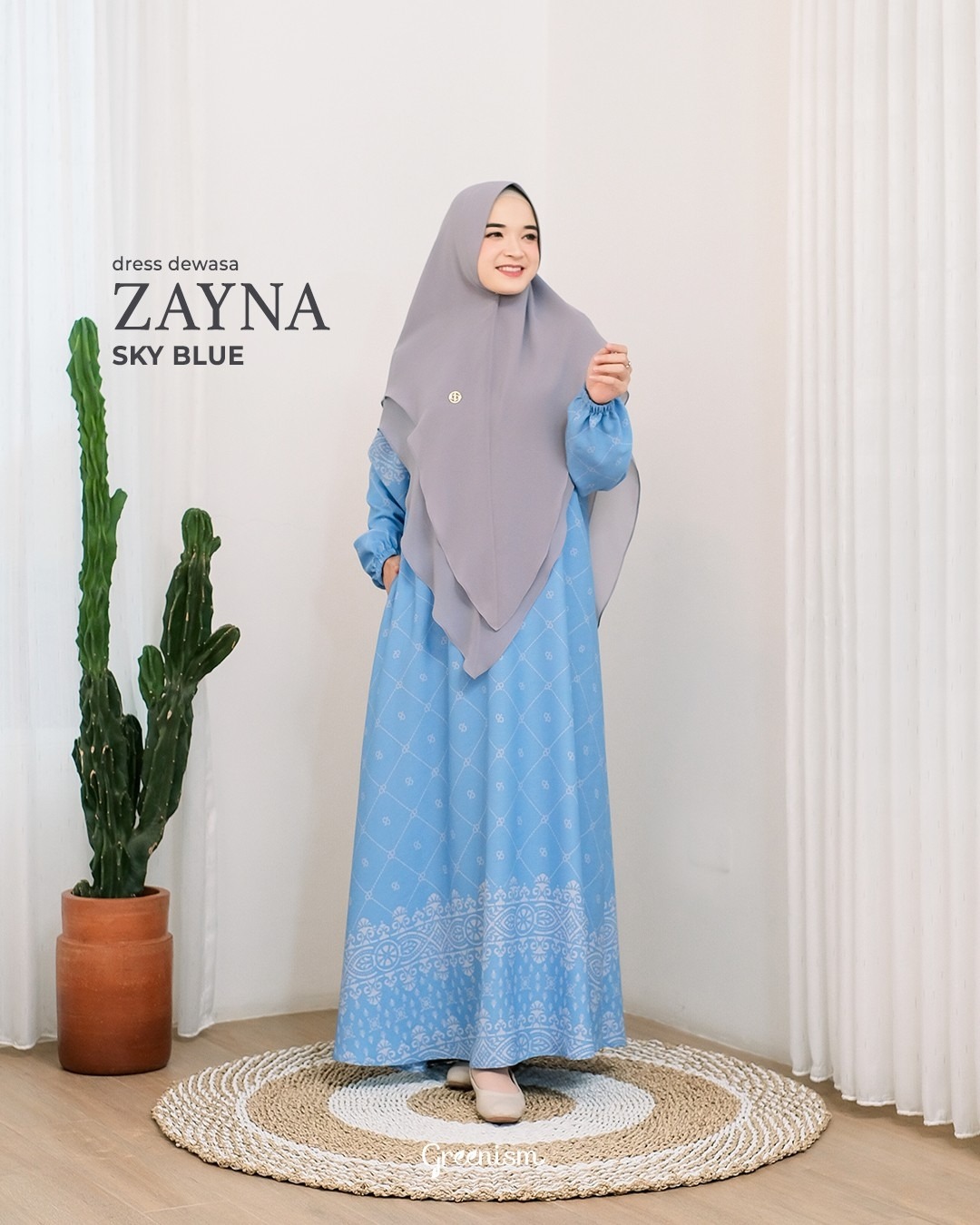GREENISM - ZAYNA DRESS DEWASA