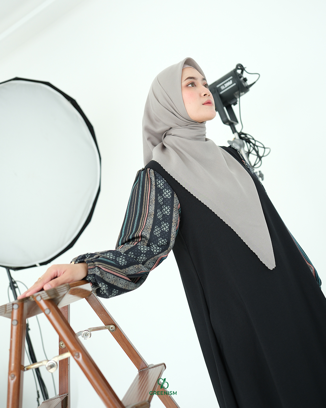 GREENISM - Timira Dress Satin Silk | Busui friendly Gamis Daily