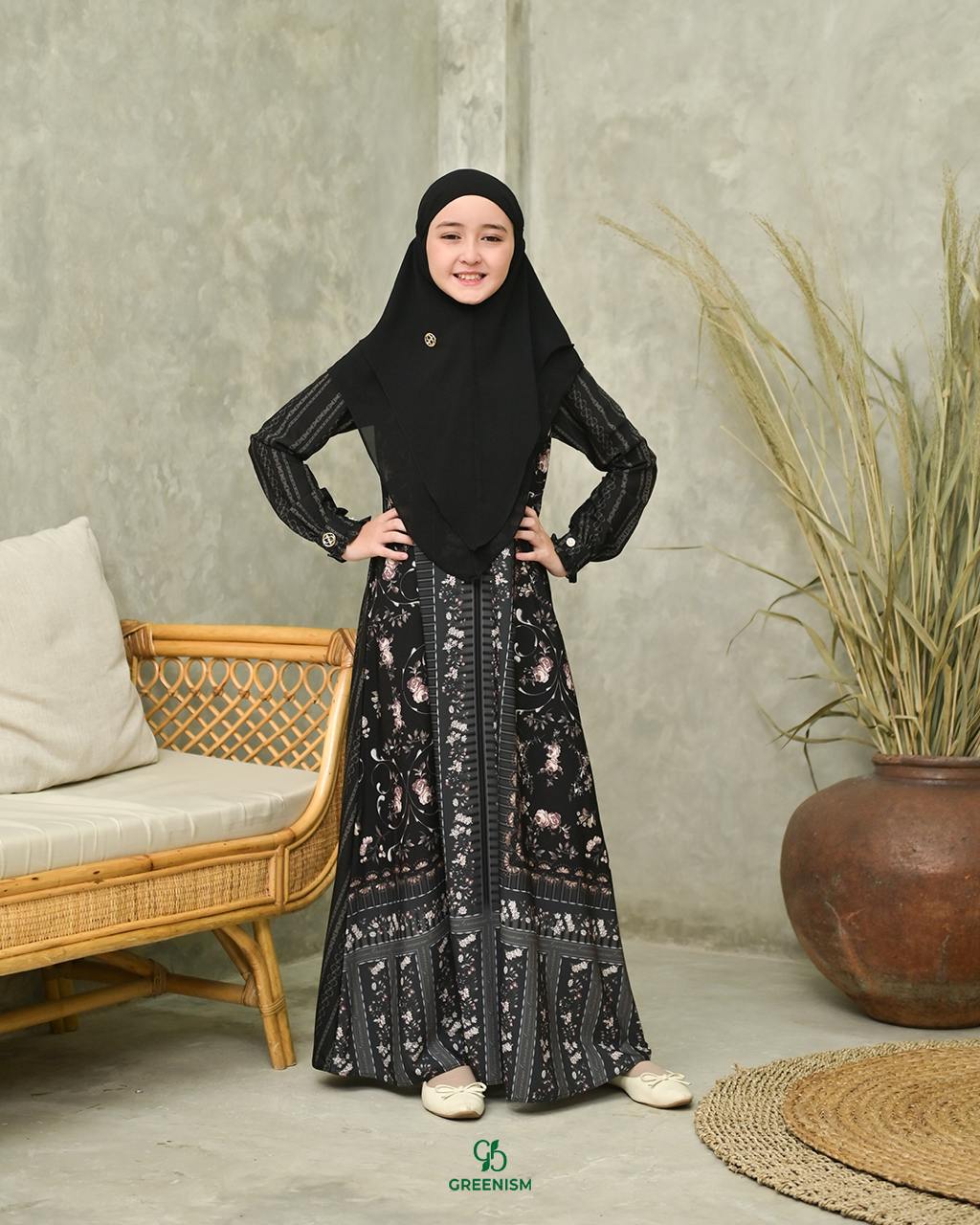 GREENISM - SHADIRA DRESS ANAK I READY STOCK