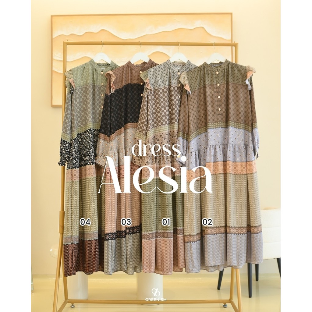 GREENISM | ALESIA DRESS WANITA | READY STOK