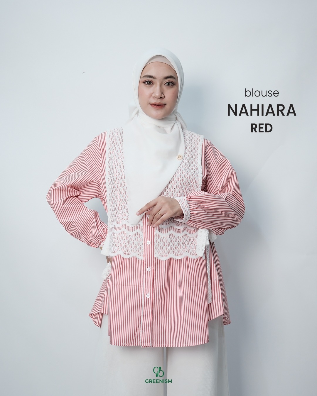 GREENISM - NAHIARA BLOUSE POPLIN